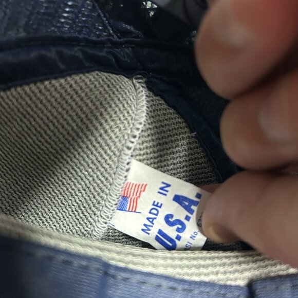 Vintage 80s trucker hat mesh cap 2 stripe your wife’s an angel mine’s dead funny - Picture 8 of 8